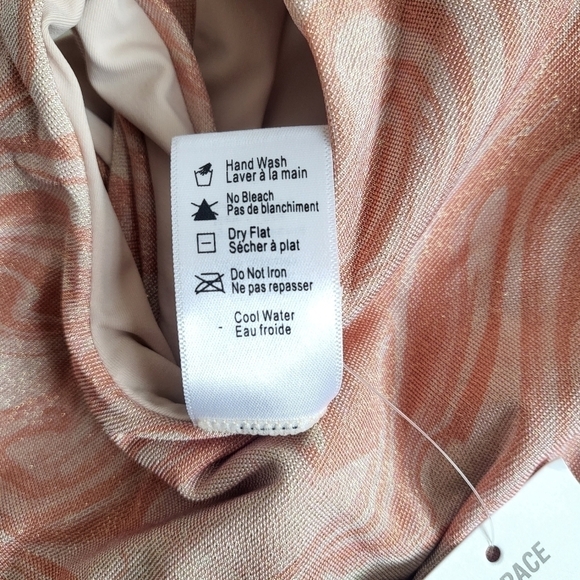 New L*Space Shine On Shimmer Phoebe All Swirled Up One Piece Swimsuit NWT Sz 10 - Picture 14 of 15